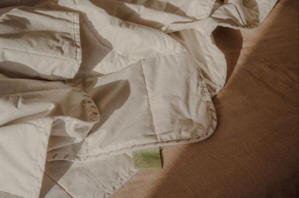 Leinenbettdecke