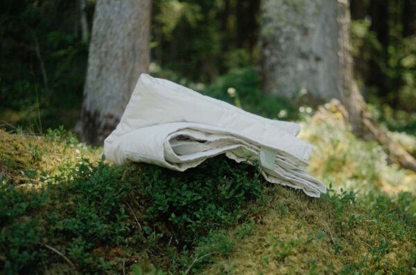 Leinenbettdecke Wald