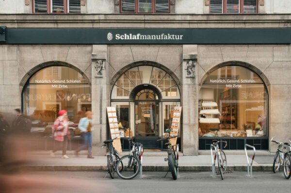 Eingang Schlafmanufaktur Innsbruck