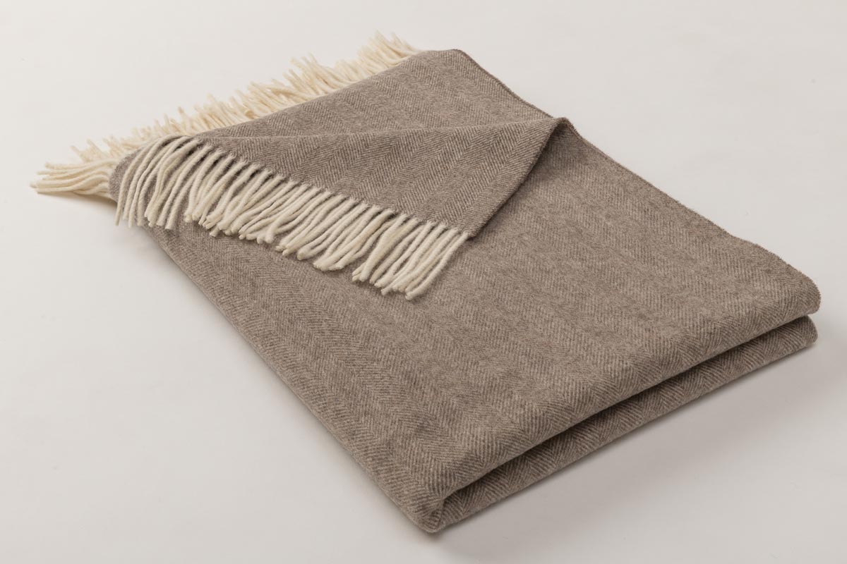 Wolldecke Teltow braun